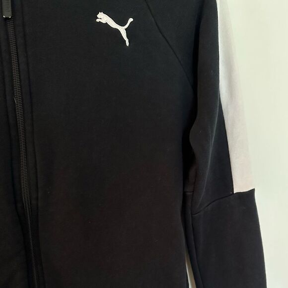 Puma Full Zip Up In Black And White Vintage Y2K - Picture 5 of 6